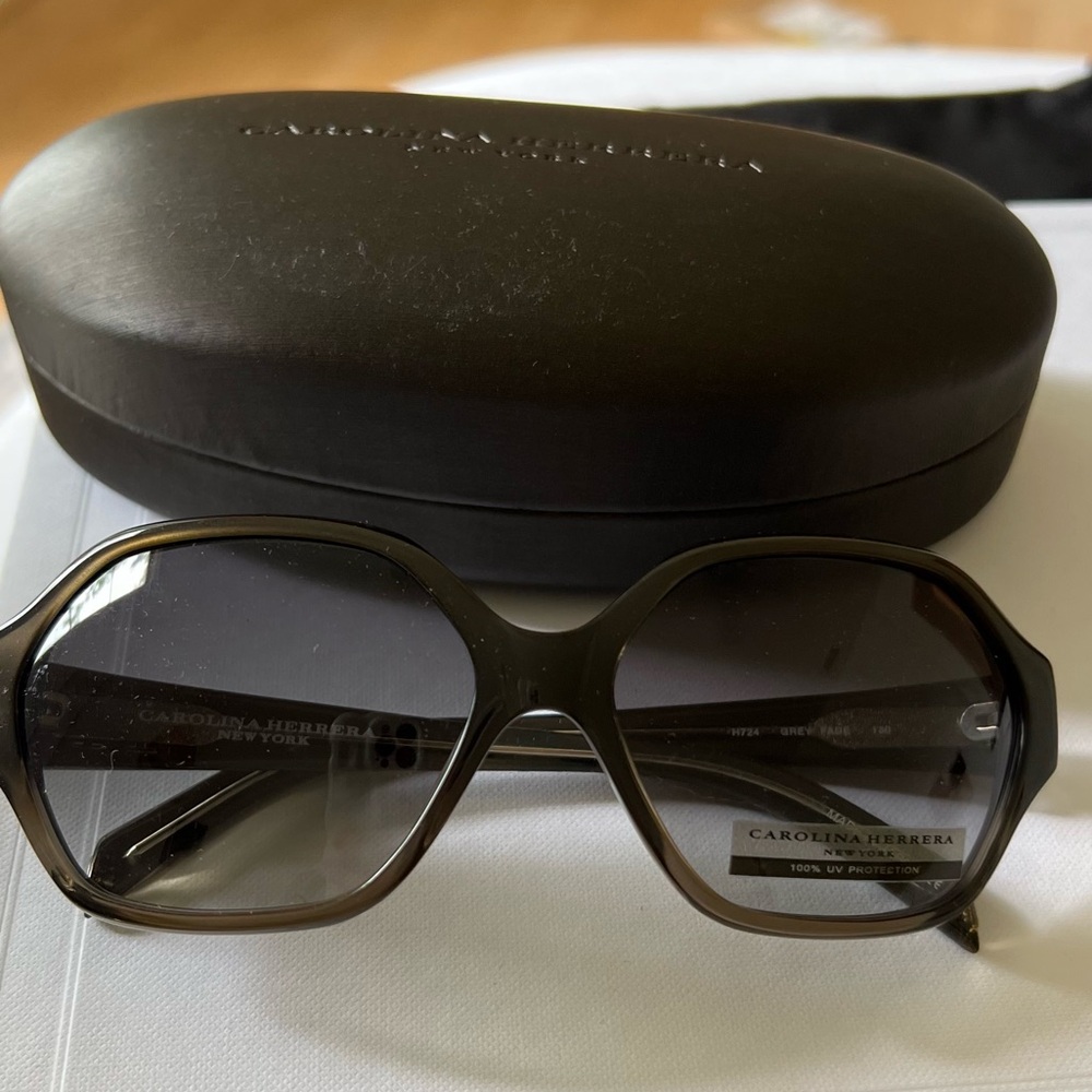 Carolina Herrera Brown Fashion Sunglasses